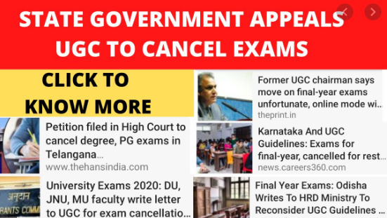 state goverment appeals YGC to cancel exams