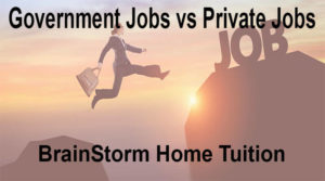 government jobs vs private jobs