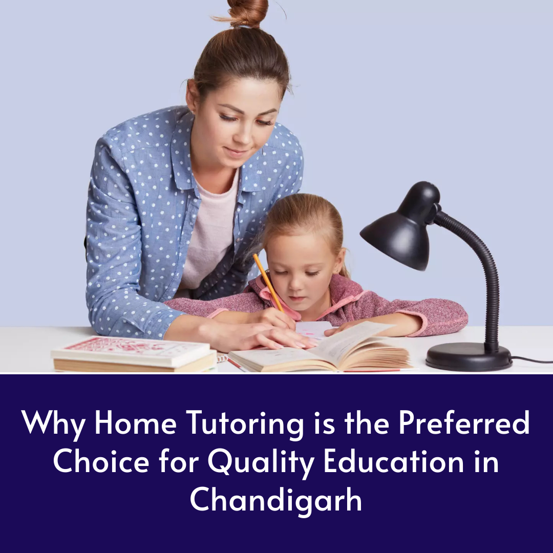 Home tutor providing personalized attention to a student in Chandigarh.