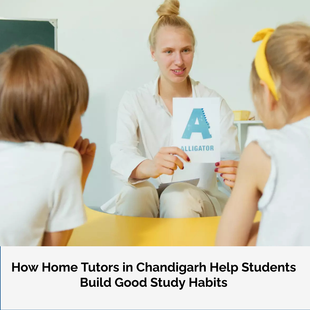 Home tutor assisting a student with good study habits in Chandigarh