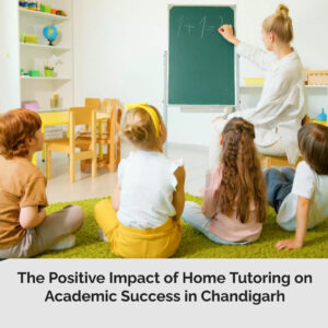 A cheerful student receiving personalized tutoring at home in Chandigarh.
